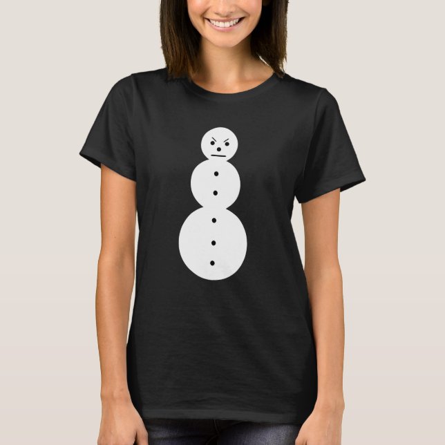 Jeezy Snowman Angry Snowman Jeezy Snowman T-Shirt (Vorderseite)
