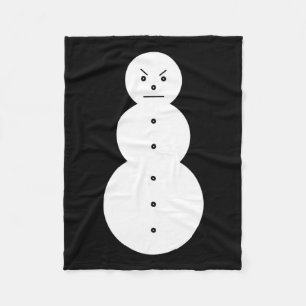 Jeezy Snowman - Hiphop Angry Snowman Jeezy Christm Fleecedecke