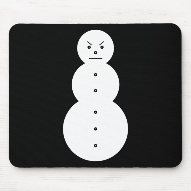Jeezy Snowman - Hiphop Angry Snowman Jeezy Christm Mousepad (Vorne)