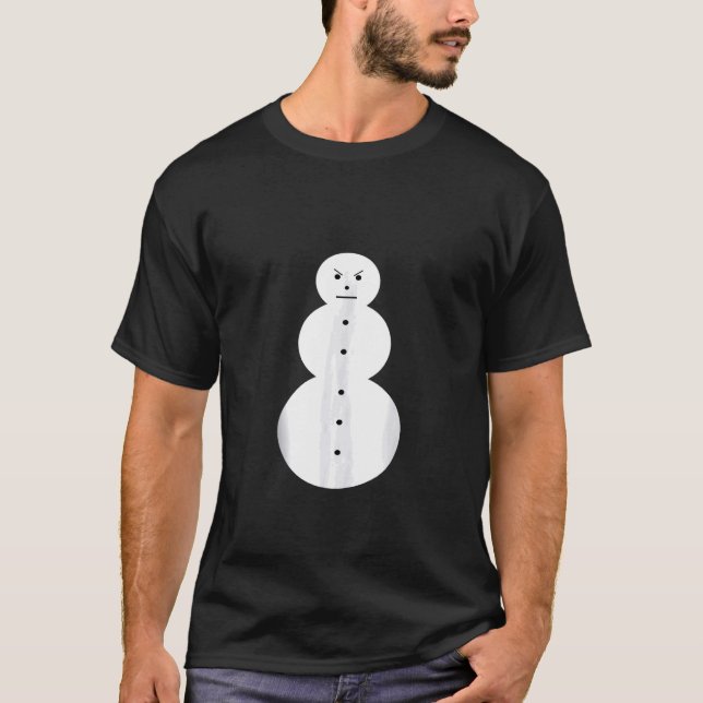 jeezy Snowman Shirt - Funny Angry Snowman Tank Top (Vorderseite)