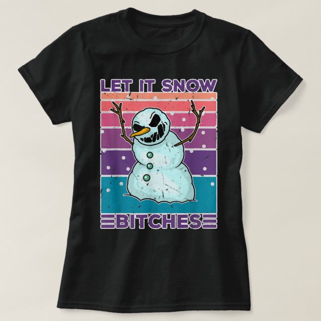 Jeezy zornig böse grauenhafte Schneemannsfeste Win T-Shirt (Design vorne)