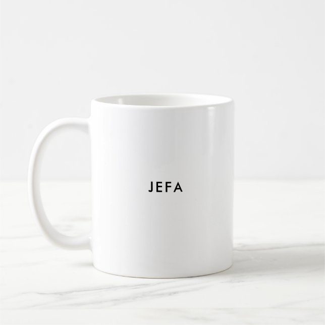 Jefa | Weibliche Boss | Tasse für Spanisch (Links)