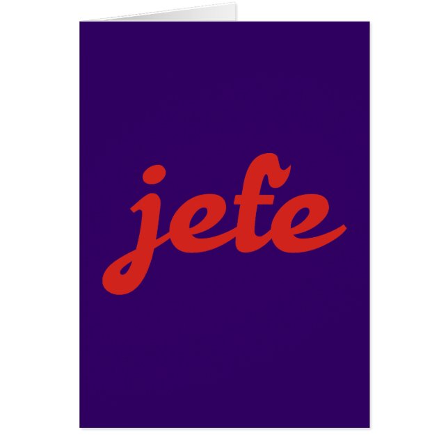 jefe chef boss (Vorne)