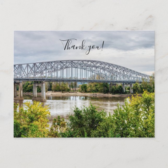 Jeff City Bridge Danke Postcard Postkarte (Vorderseite)