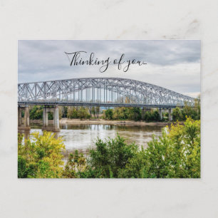 Jeff City Bridge denkt an Sie Postkarte