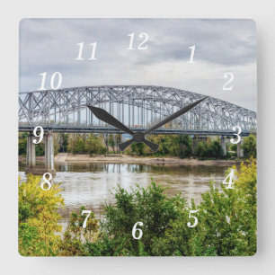 Jeff City Brücke Wanduhr