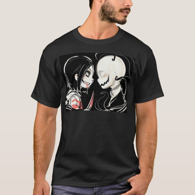 Jeff der Mörder Creepypasta schlanke Mann T-Shirt (Vorderseite)