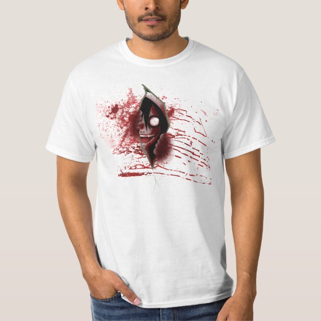 Jeff der Mörder CreepyPasta T-Shirt (Vorderseite)