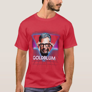 Jeff Goldblum Retro Neon Landschaft für 80er Aesth T-Shirt