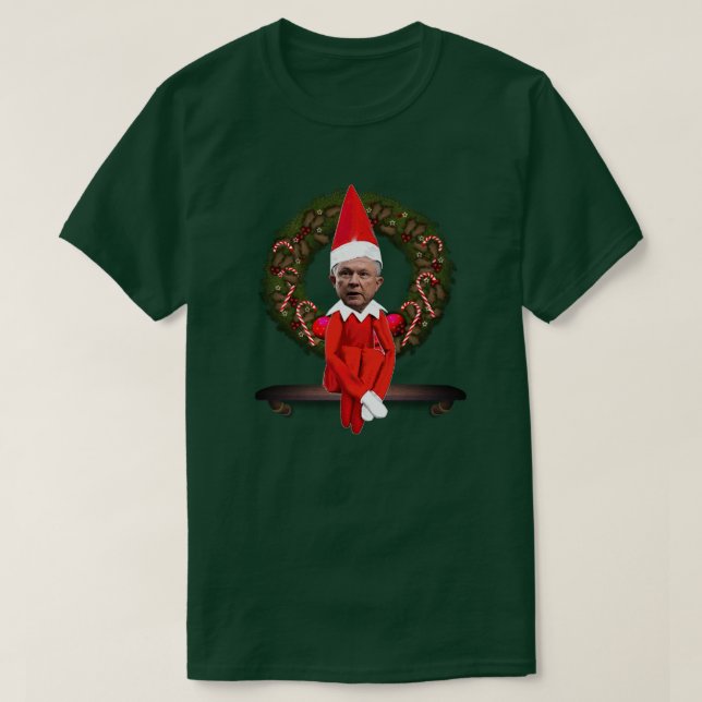 Jeff Sessions als Weihnachtself T-Shirt (Design vorne)