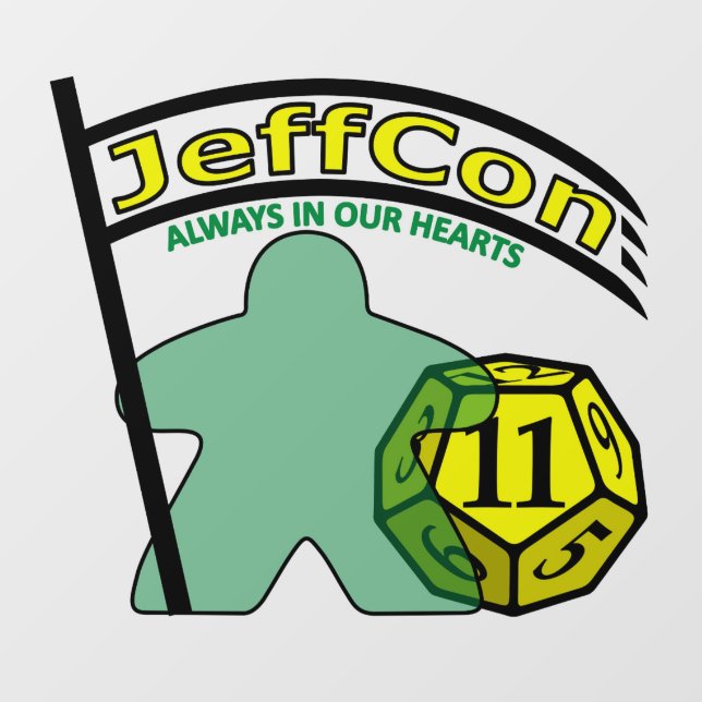 JeffCon11-Aufkleber Fensteraufkleber (Blatt)