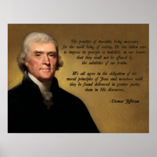 Jefferson Christlich Morality Poster