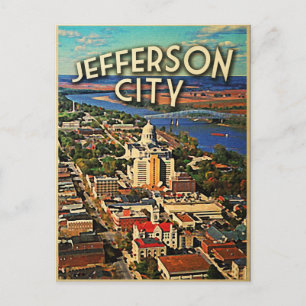 Jefferson City Missouri Postkarte