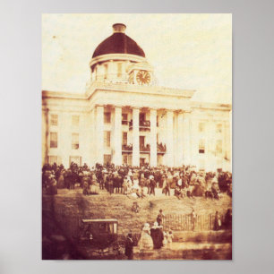 Jefferson Davis Inaugural Poster
