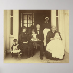 Jefferson Davis & Three Generations von E. Wilson Poster