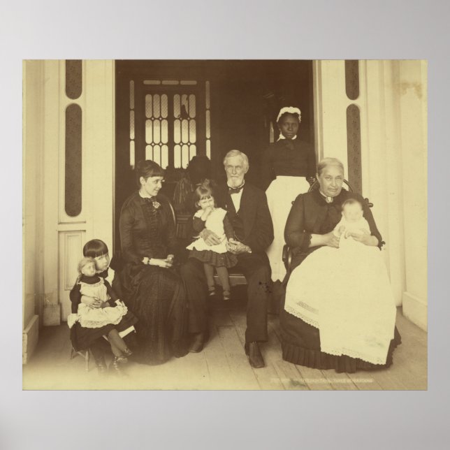 Jefferson Davis & Three Generations von E. Wilson Poster (Vorne)