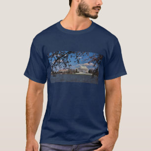 Jefferson-Denkmal mit Kirschblüten T-Shirt