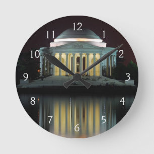 Jefferson-Denkmal Runde Wanduhr