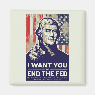 Jefferson End Die Gefüttert Magnet