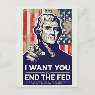 Jefferson End Die Gefüttert Postkarte