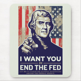 Jefferson-Ende die gefütterte Mausunterlage Mousepad