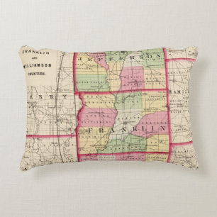 Jefferson, Franklin, Williamson-Landkreise Zierkissen