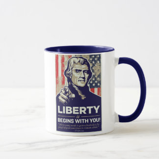 Jefferson-Freiheit fängt mit Ihnen an! Tasse