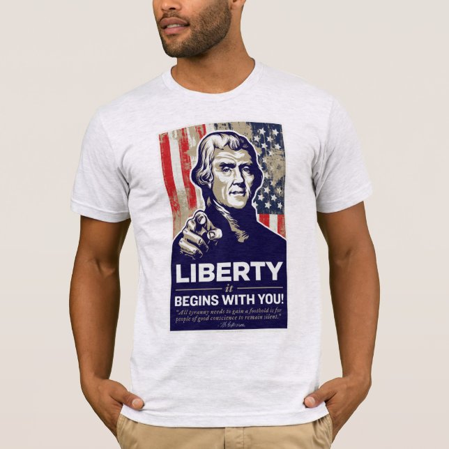 Jefferson-Freiheits-Shirt T-Shirt (Vorderseite)
