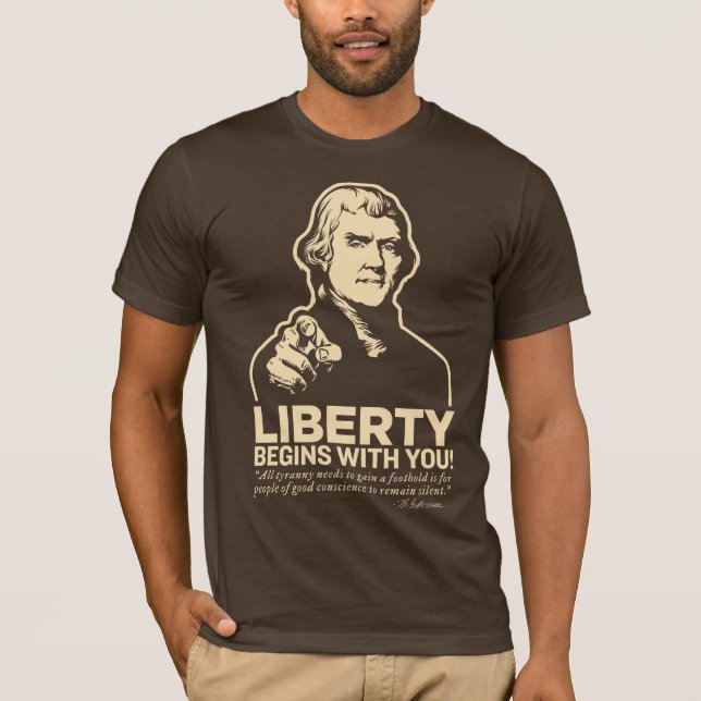 Jefferson-Freiheits-Shirt T-Shirt (Vorderseite)
