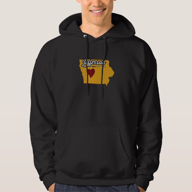 JEFFERSON IOWA IA USA Cute Souvenir Merch  US City Hoodie (Vorderseite)