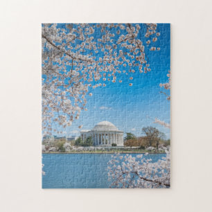 Jefferson Memorial im Frühjahr Puzzle
