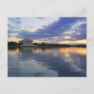 Jefferson Memorial Sunset Postcard Postkarte