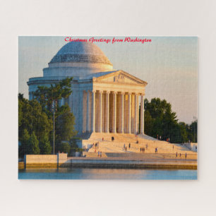 Jefferson Memorial Washington .Weihnachtsgrüße Puzzle