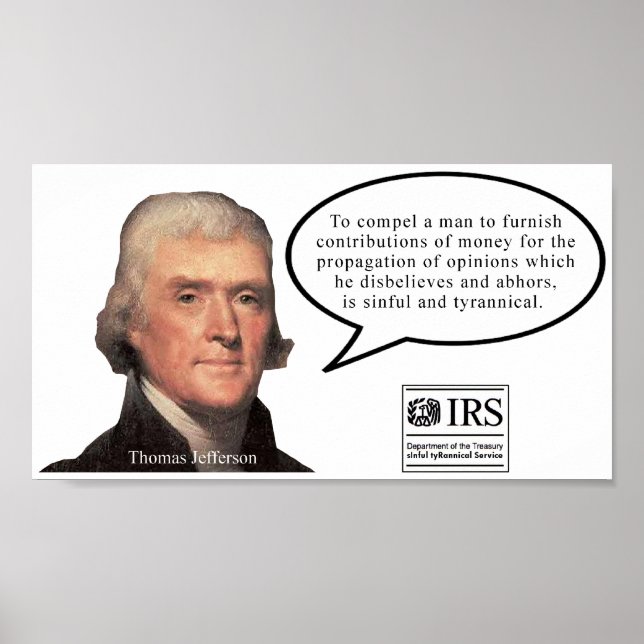 Jefferson Quote Poster (Vorne)
