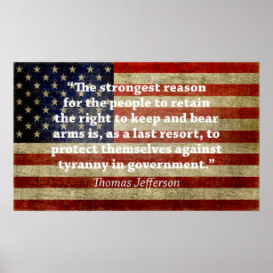 Jefferson: Recht auf Waffen Poster