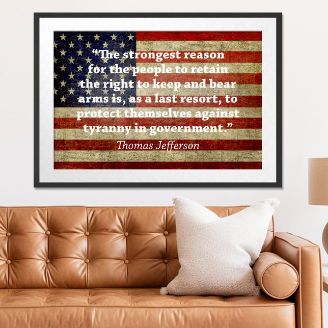 Jefferson: Recht auf Waffen Poster (Patriotic Poster)