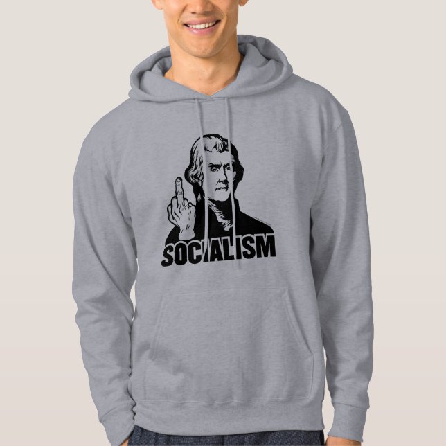 Jefferson-Sozialismus-kundengerechter Slogan-T - Hoodie (Vorderseite)