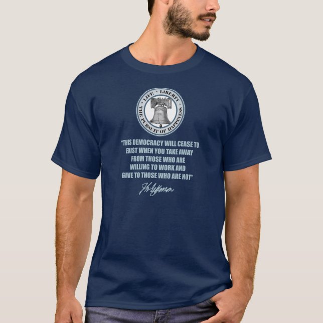 Jefferson - Staat für Sozialhilfe T-Shirt (Vorderseite)