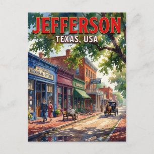 Jefferson, Texas, USA USA Postkarte