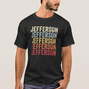Jefferson Wisconsin Jefferson WI Retro Vintag Tex T-Shirt