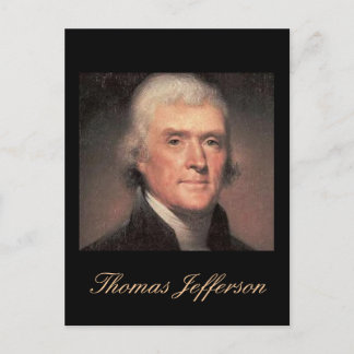 Jefferson Zitat Postcard Postkarte