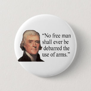 Jefferson-Zitatknopf Button