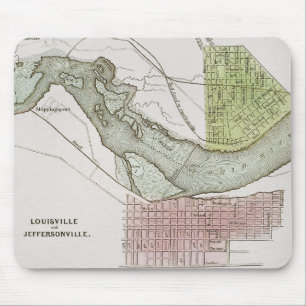 JEFFERSONVILLE, INDIANA: KARTE MOUSEPAD