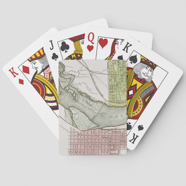 JEFFERSONVILLE, INDIANA: KARTE SPIELKARTEN (Rückseite)