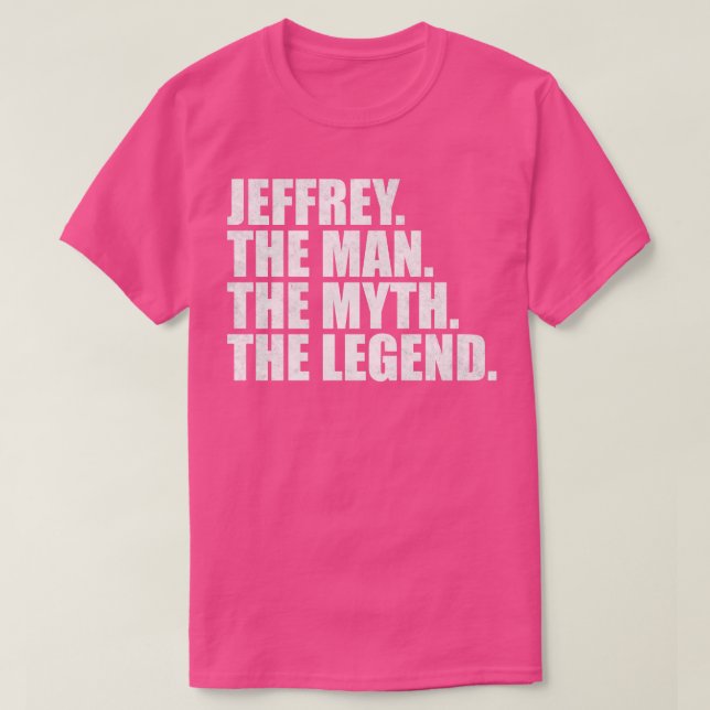 Jeffrey Jeffrey Name Jeffrey Vorname T-Shirt (Design vorne)