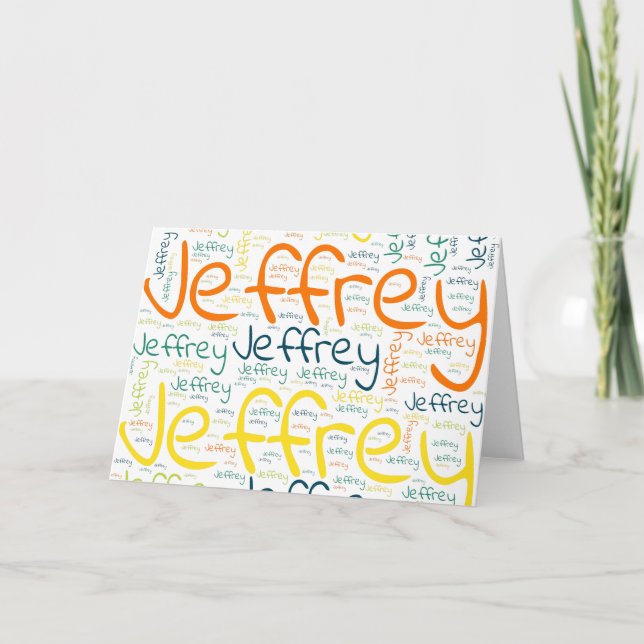 Jeffrey Karte (Vorderseite)