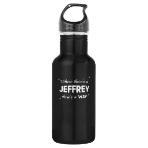 Jeffrey Name Sprichwort Design for Proud Jeffreys Edelstahlflasche