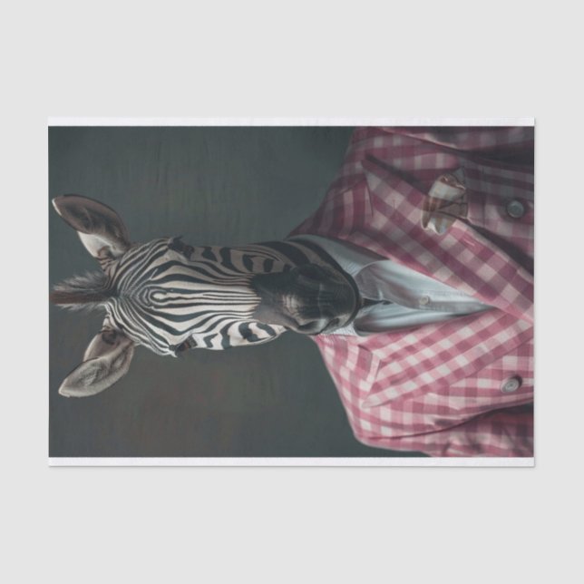 Jeffrey the Zebra Seidenpapier (Vorderseite)