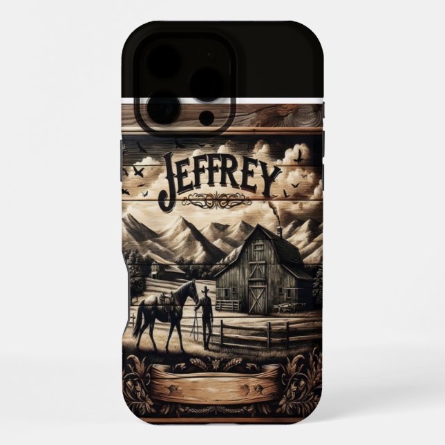 Jeffrey's Rustic Farm iPhone Hülle (Rückseite)