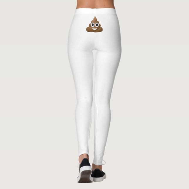 Jeggings mit kacken emoji leggings (Rückseite)